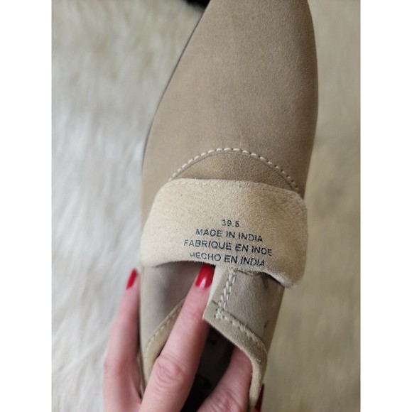Free People Brady Suede Tan Pointed Toe Loafers Shoes Size US 8.5-9 / EU 39.5 - Picture 8 of 11